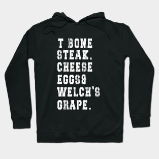 TBone Steak, Cheese Eggs, Welch's Grape - Guest Check Hoodie